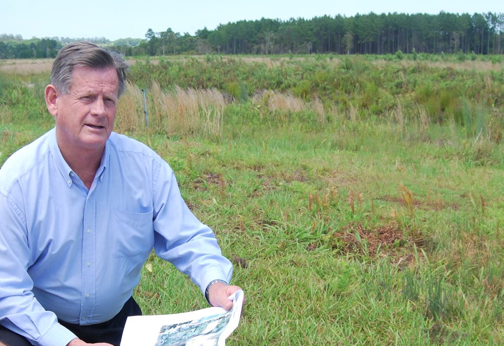 Leda's NSW regional manager Reg van Rij at the Kings Forest site. Leda's NSW regional manager Reg van Rij at the Kings Forest site.